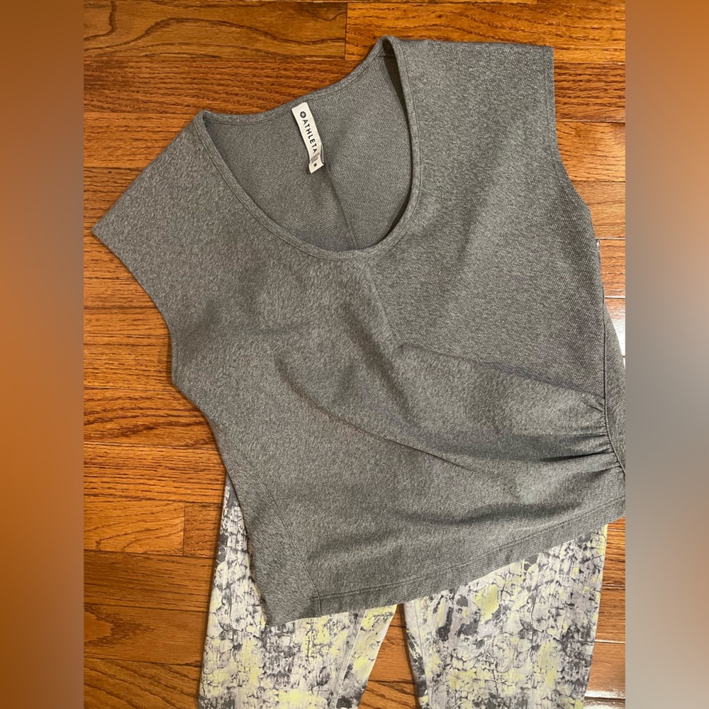 Athleta Charcoal Sleeveless Top